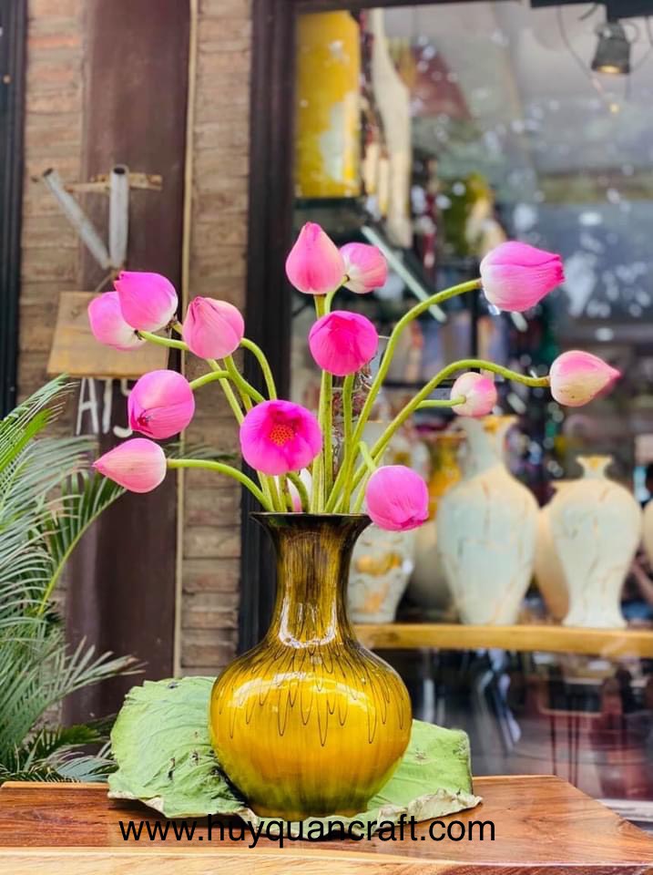 HQ11020-Lacquer flower vase